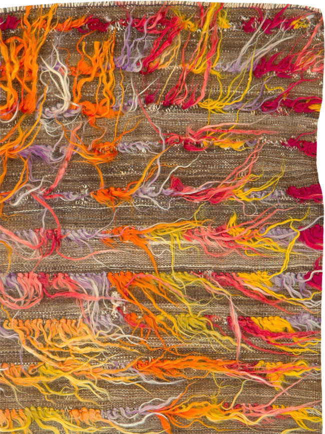 Vintage Turkish Tulu Rug, No.12626 - Staging