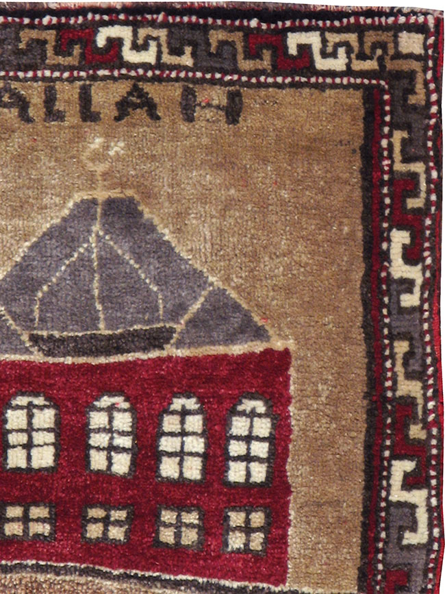 Vintage Turkish Anatolian Pictorial Rug, No.12633 - Staging