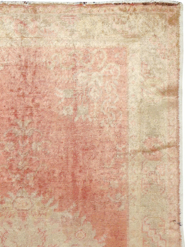 Antique Turkish Oushak Rug, No.12662 - Staging