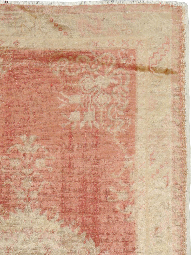 Antique Turkish Oushak Rug, No.12662 - Staging