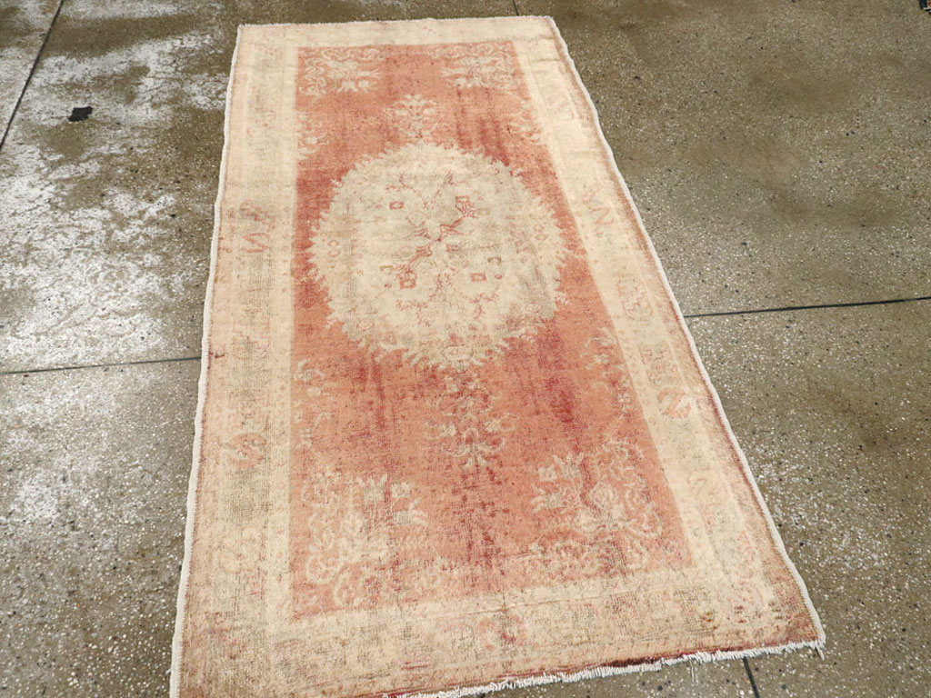 Antique Turkish Oushak Rug, No.12662 - Staging
