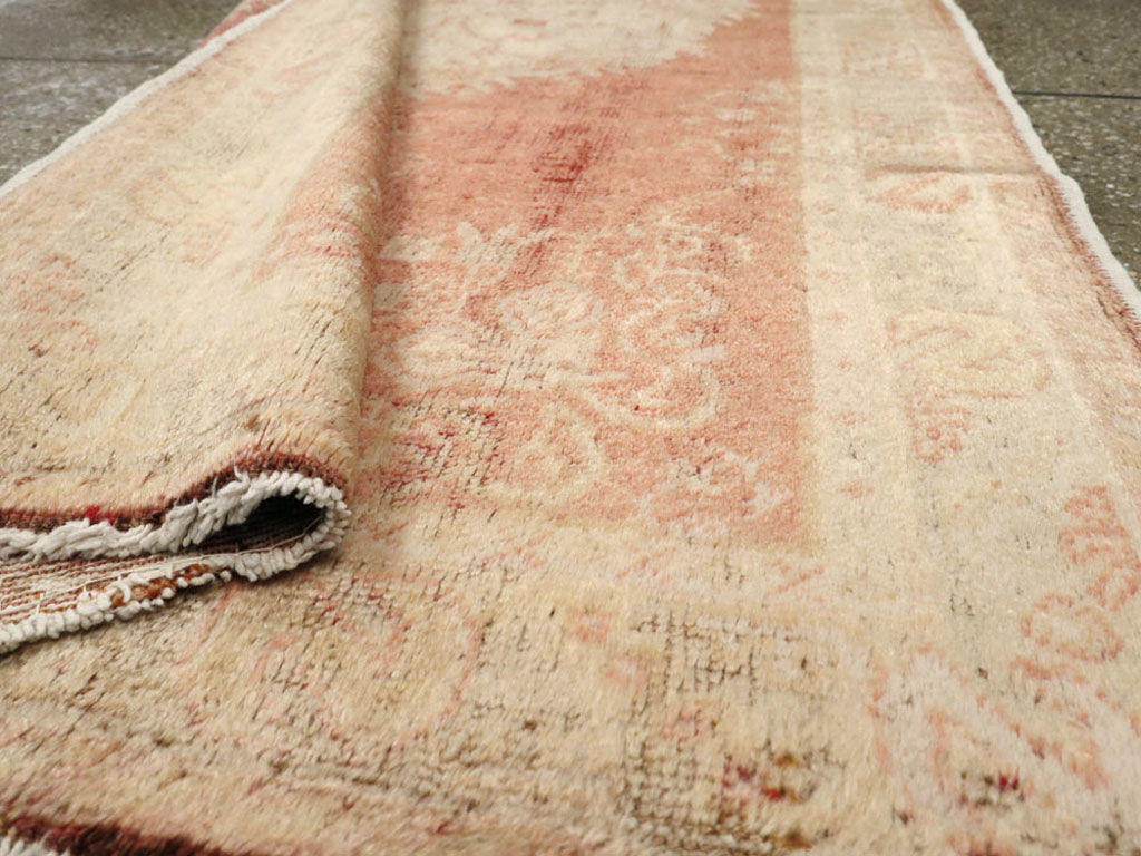Antique Turkish Oushak Rug, No.12662 - Staging