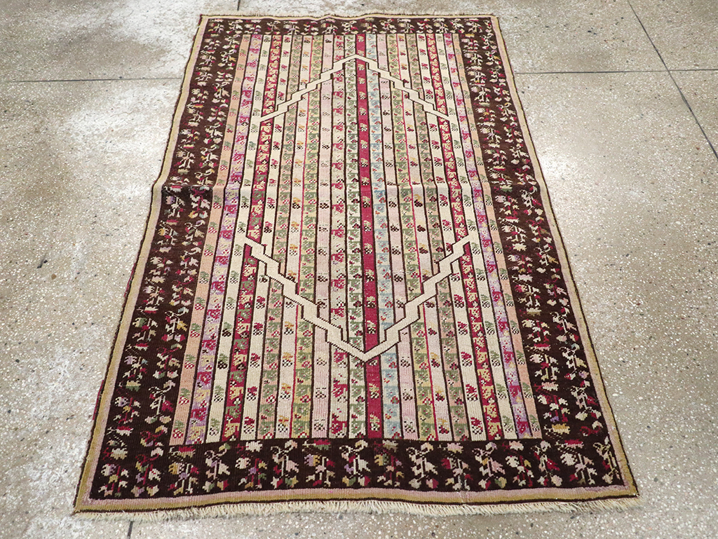 Antique Tukish Ghiordes Rug, No.12693 - Staging