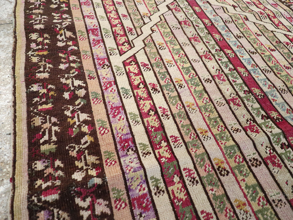 Antique Tukish Ghiordes Rug, No.12693 - Staging