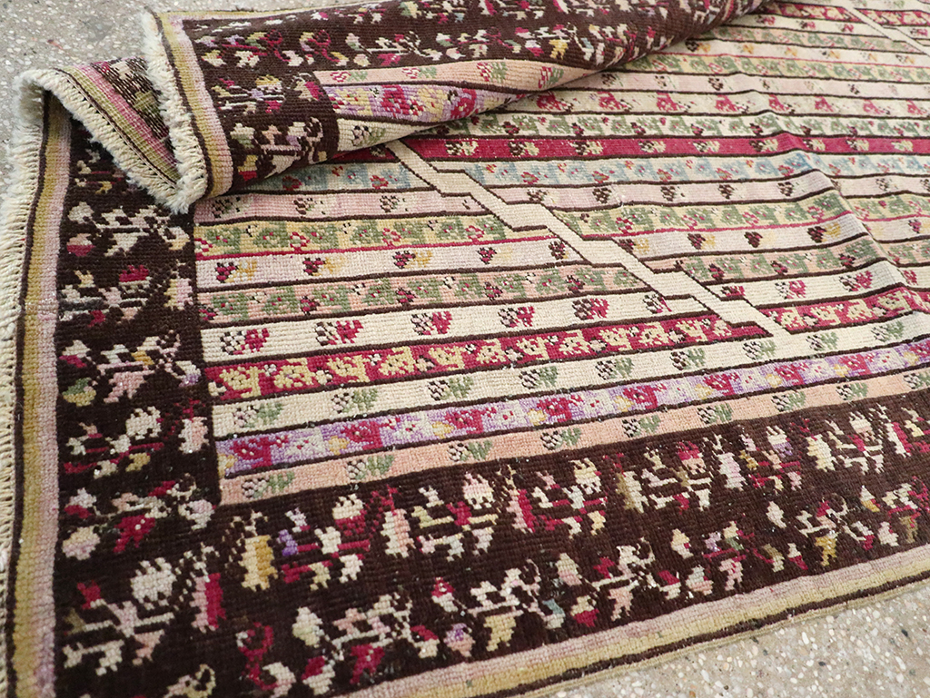 Antique Tukish Ghiordes Rug, No.12693 - Staging