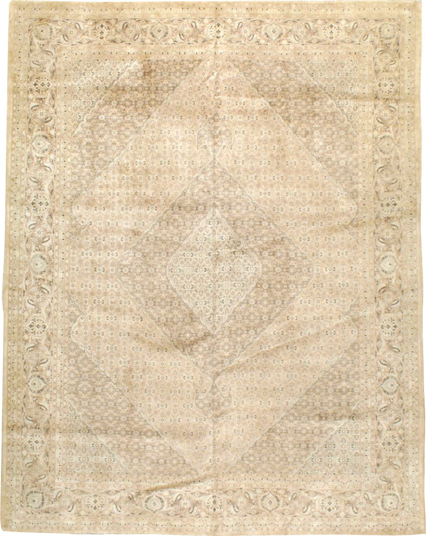 Antique Persian Tabriz Rug, No.12727 - Staging