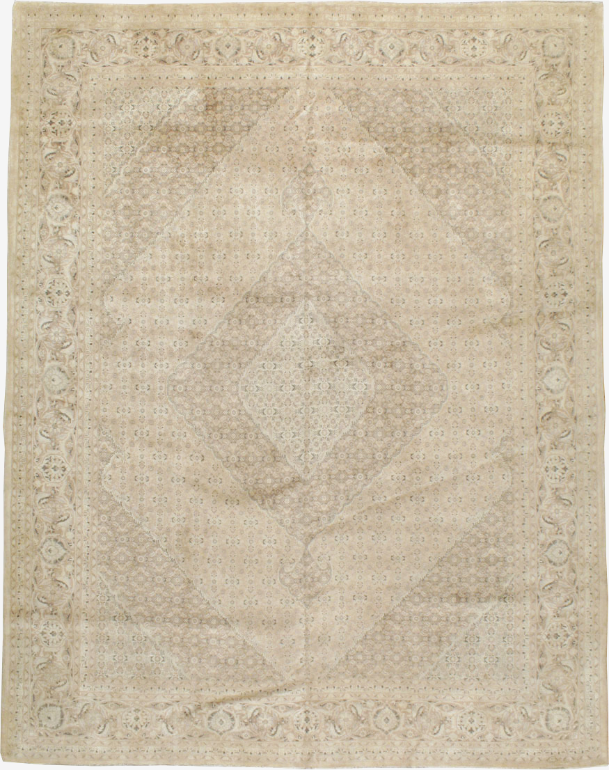 Antique Persian Tabriz Rug, No.12727 - Staging