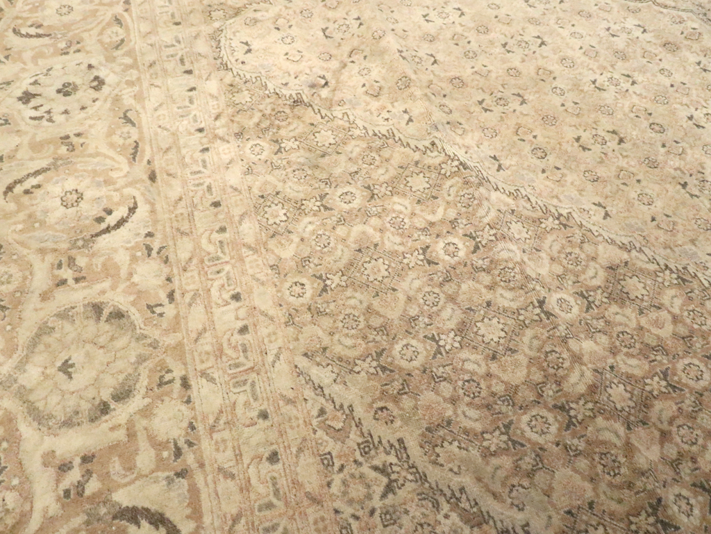 Antique Persian Tabriz Rug, No.12727 - Staging