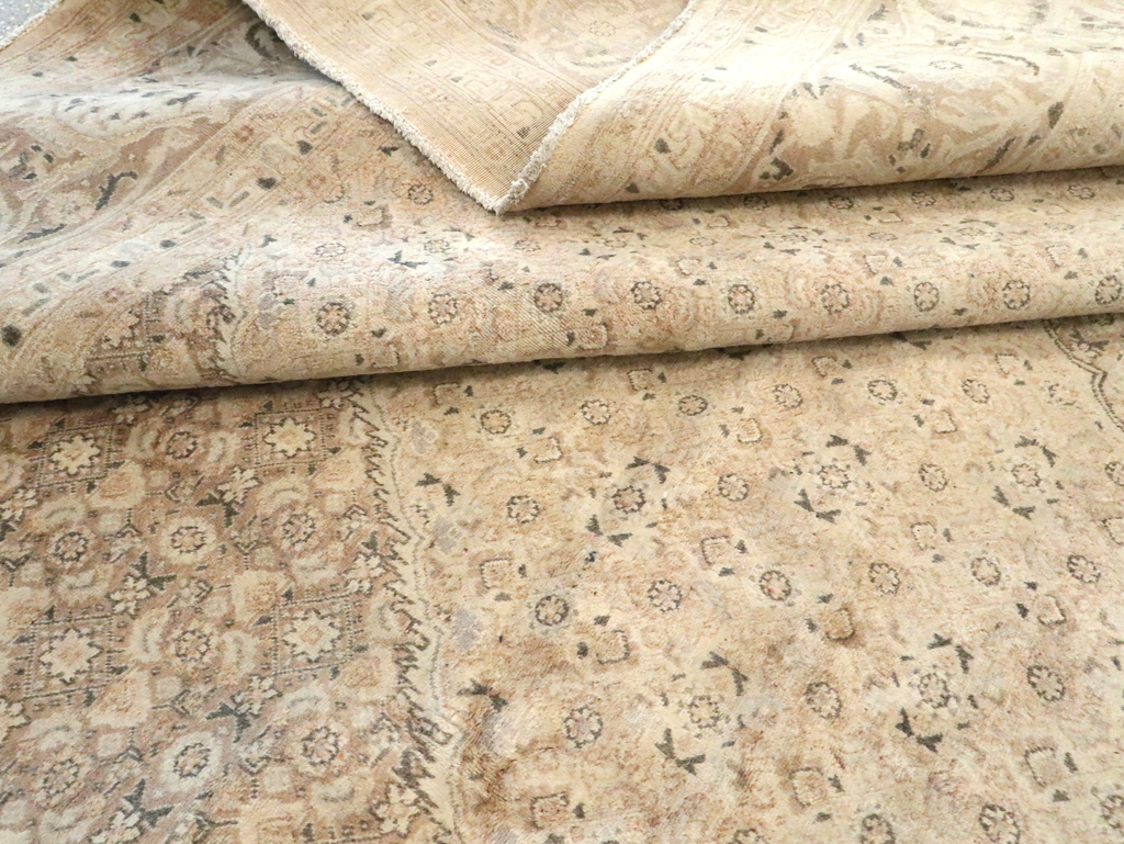 Antique Persian Tabriz Rug, No.12727 - Staging
