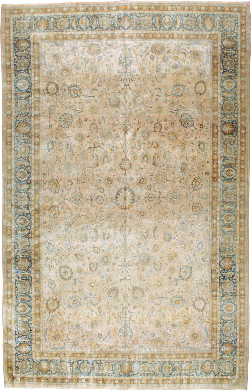 Antique Persian Mashad Rug, No.12731 - Staging