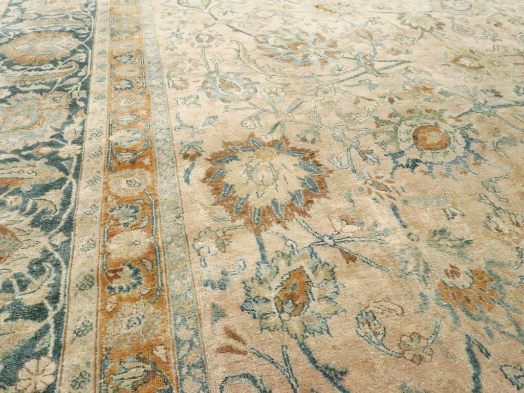 Antique Persian Mashad Rug, No.12731 - Staging