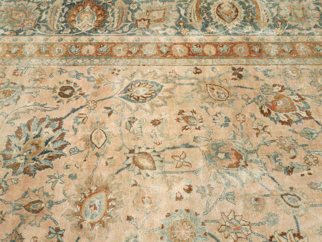 Antique Persian Mashad Rug, No.12731 - Staging