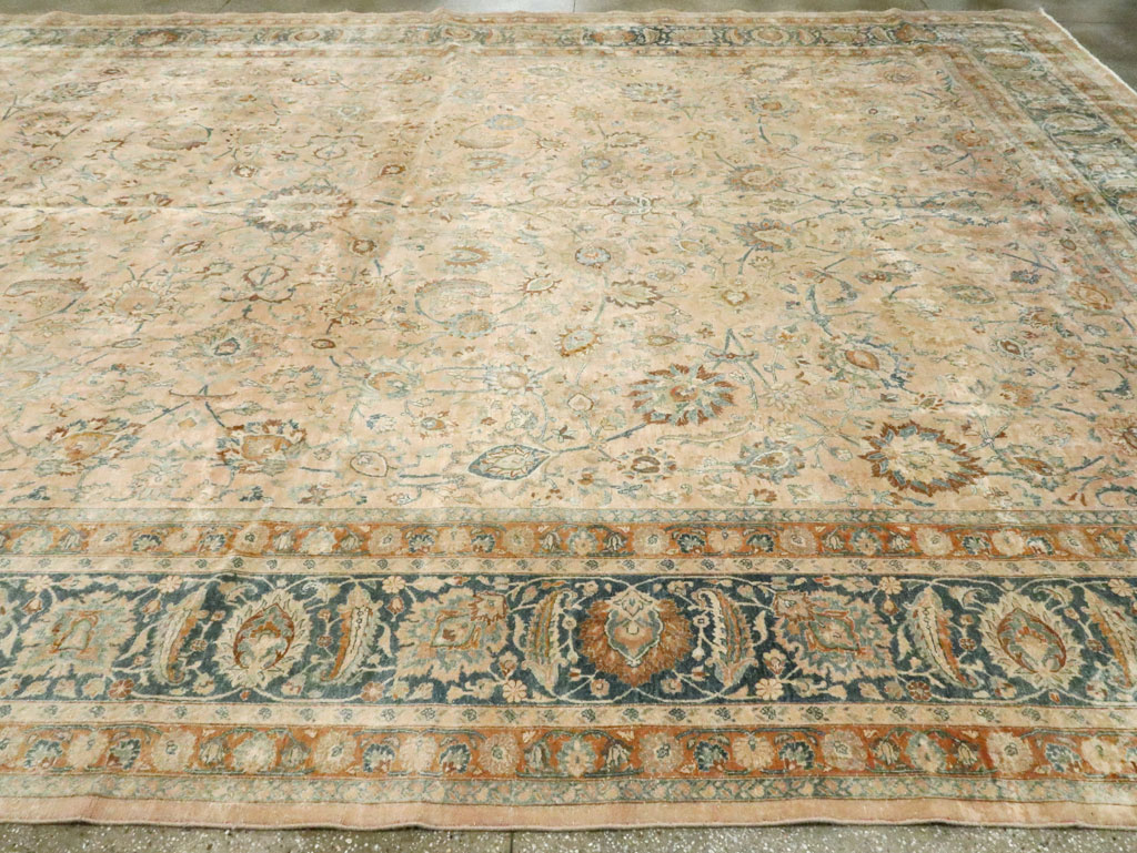 Antique Persian Mashad Rug, No.12731 - Staging