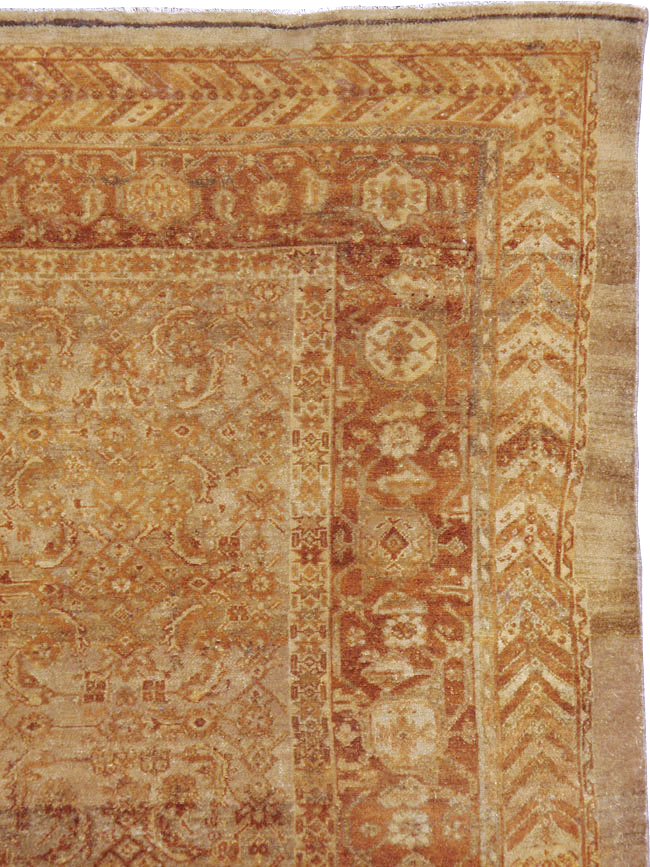 Antique Persian Bibikabad Rug, No.12761 - Staging