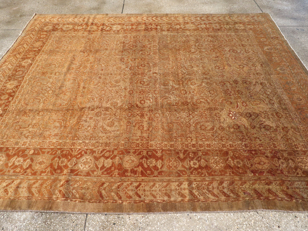Antique Persian Bibikabad Rug, No.12761 - Staging