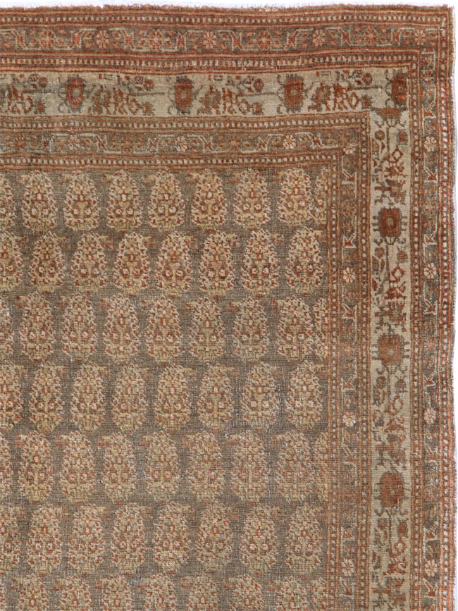 Antique Persian Tabriz Haji Jalili Rug, No.12764 - Staging