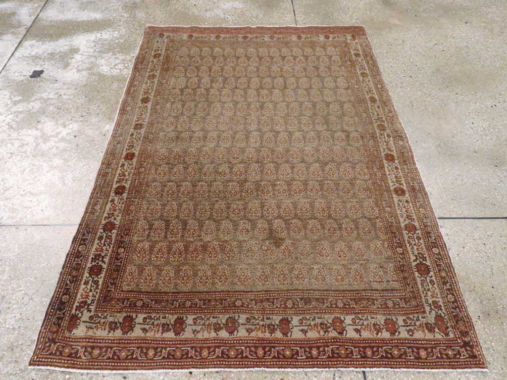Antique Persian Tabriz Haji Jalili Rug, No.12764 - Staging