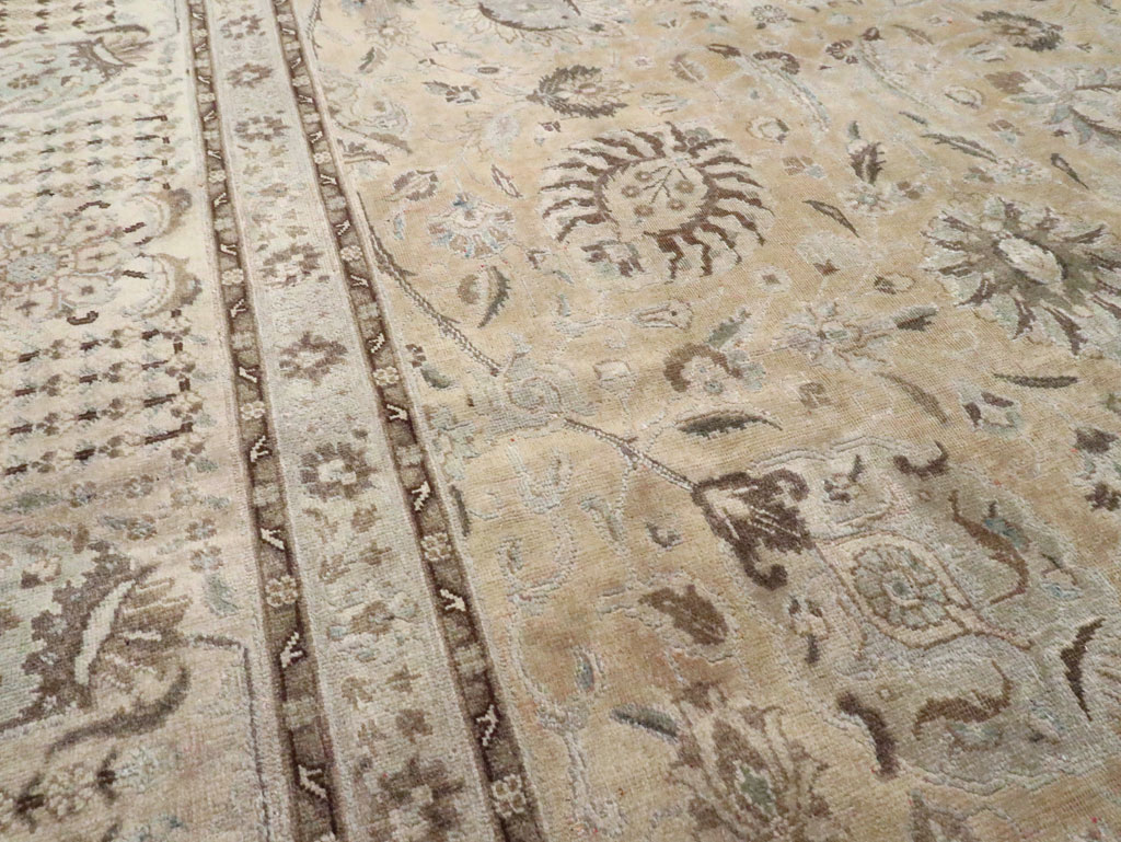 Antique Persian Tabriz Rug, No.12777 - Staging