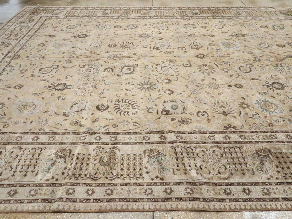 Antique Persian Tabriz Rug, No.12777 - Staging