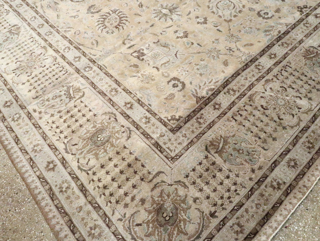 Antique Persian Tabriz Rug, No.12777 - Staging