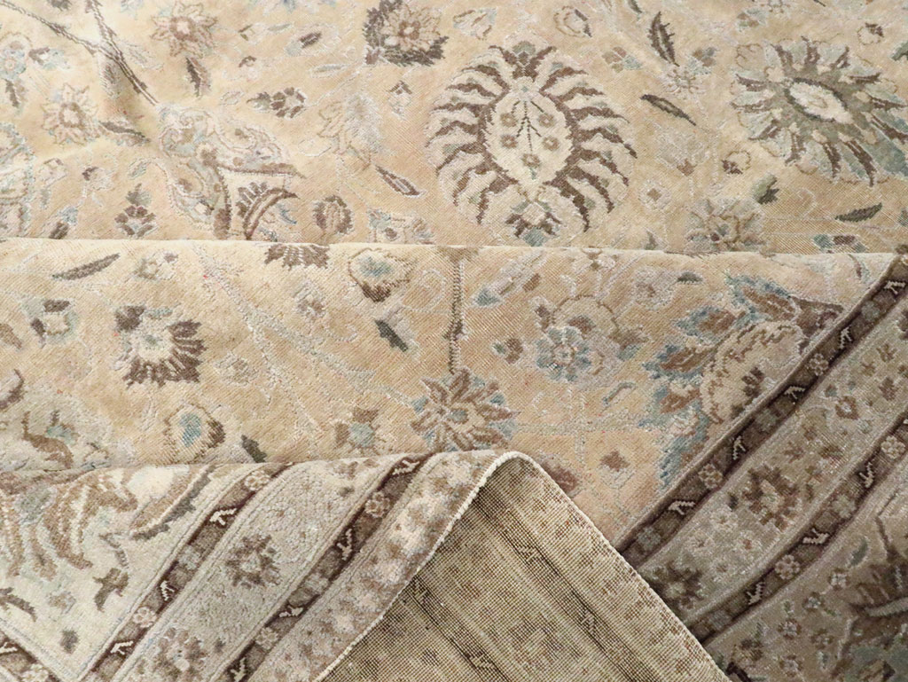 Antique Persian Tabriz Rug, No.12777 - Staging