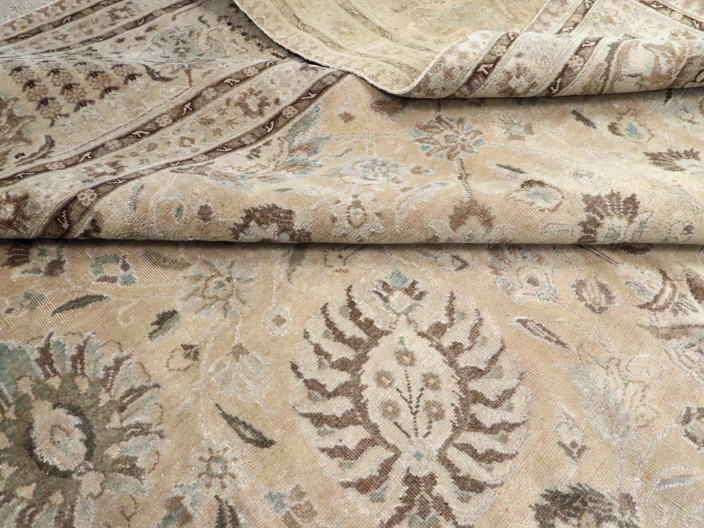 Antique Persian Tabriz Rug, No.12777 - Staging