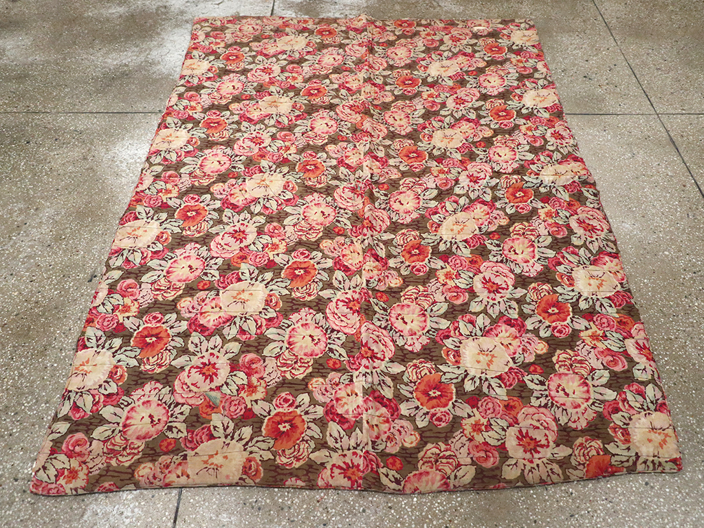 Vintage American Quilt Rug, No.12783 - Staging