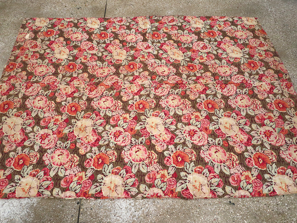 Vintage American Quilt Rug, No.12783 - Staging