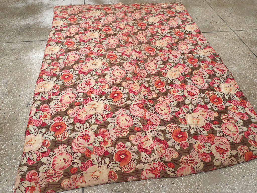 Vintage American Quilt Rug, No.12783 - Staging