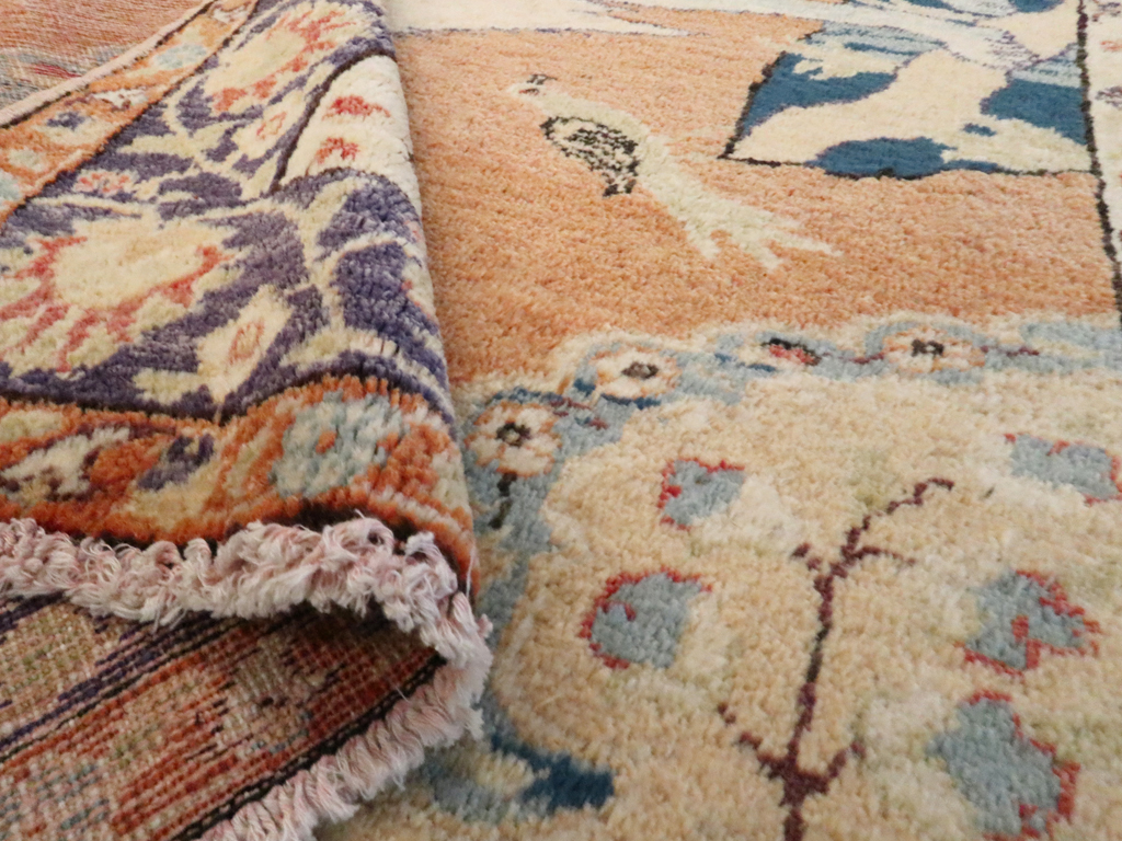 Vintage Turkish Kayseri Pictorial  Rug, No.12789 - Staging