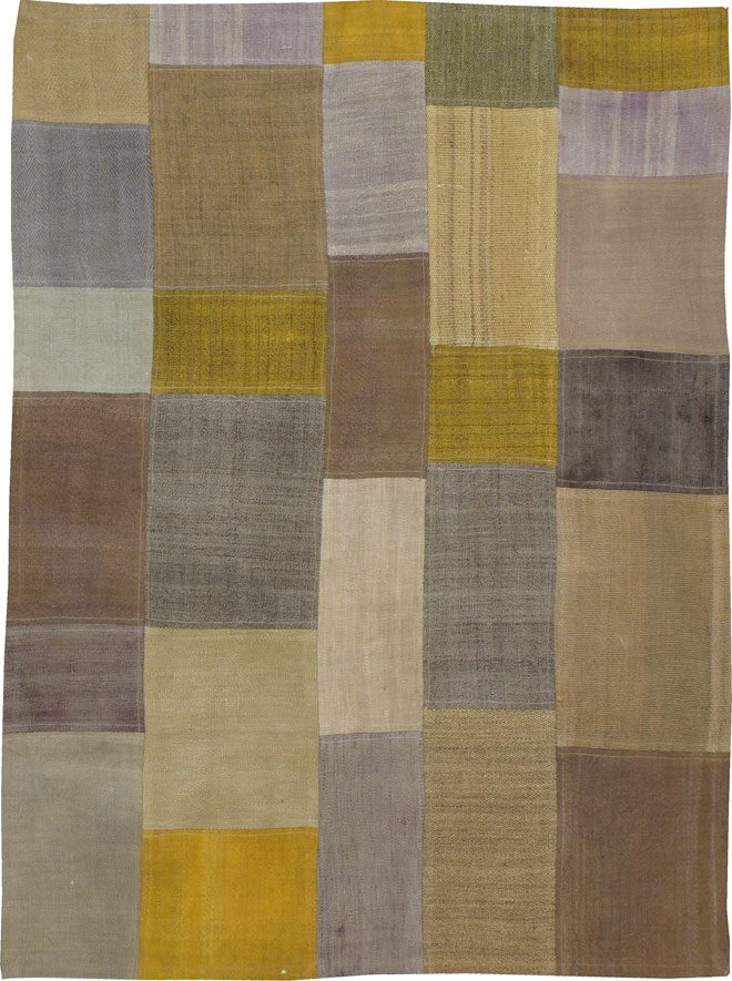 Vintage Turkish Anatolian Kilim rug, No.12802 - Staging