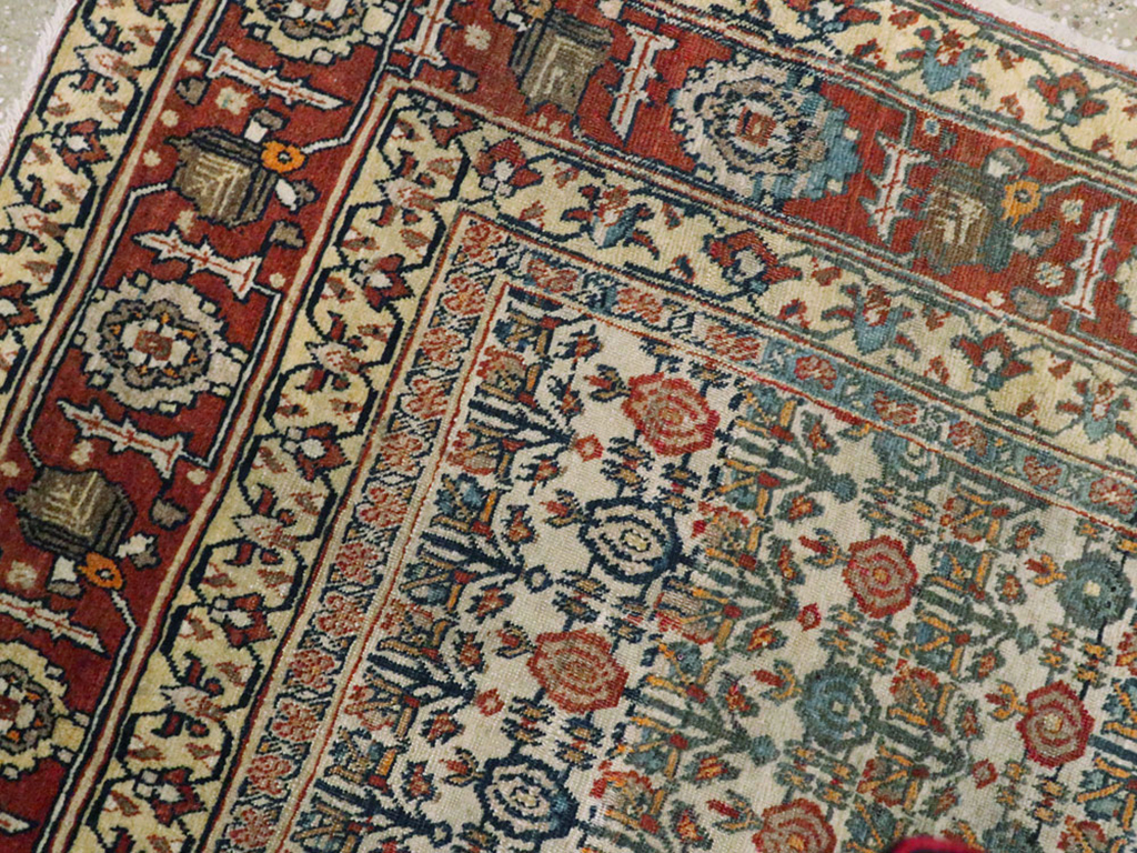 Antique Persian Tabriz Rug, No.12817 - Staging