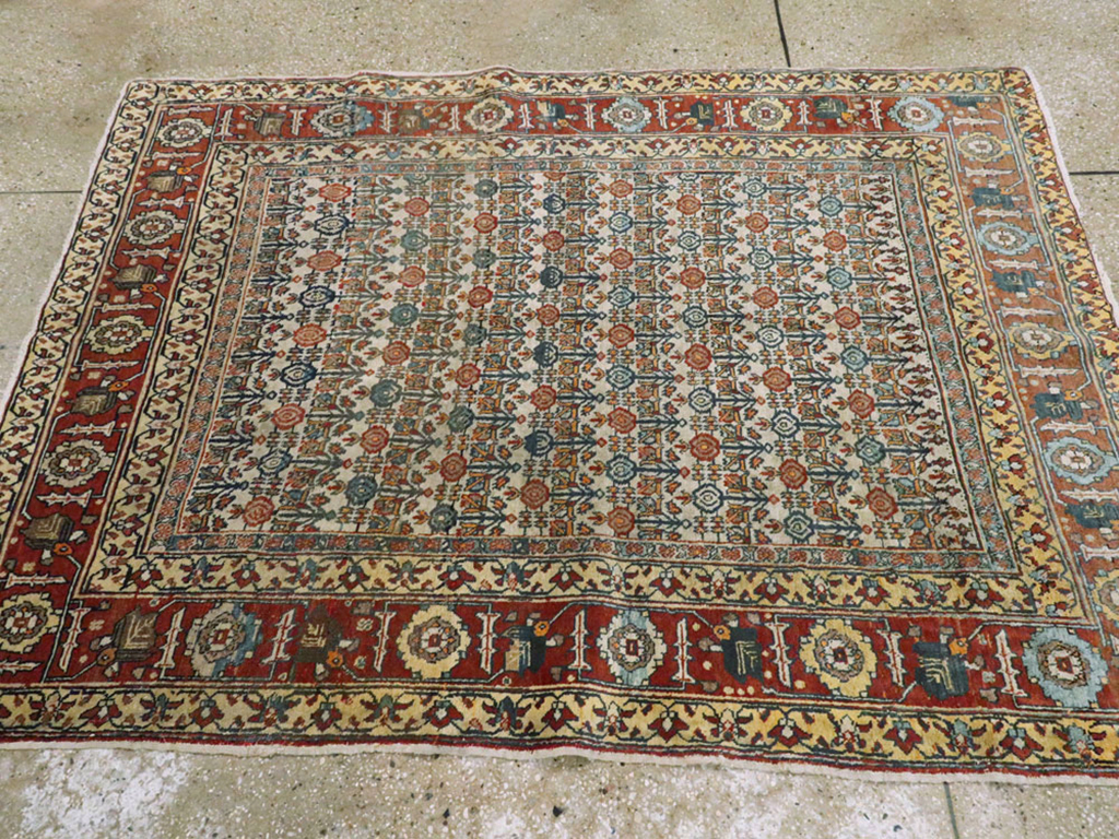 Antique Persian Tabriz Rug, No.12817 - Staging
