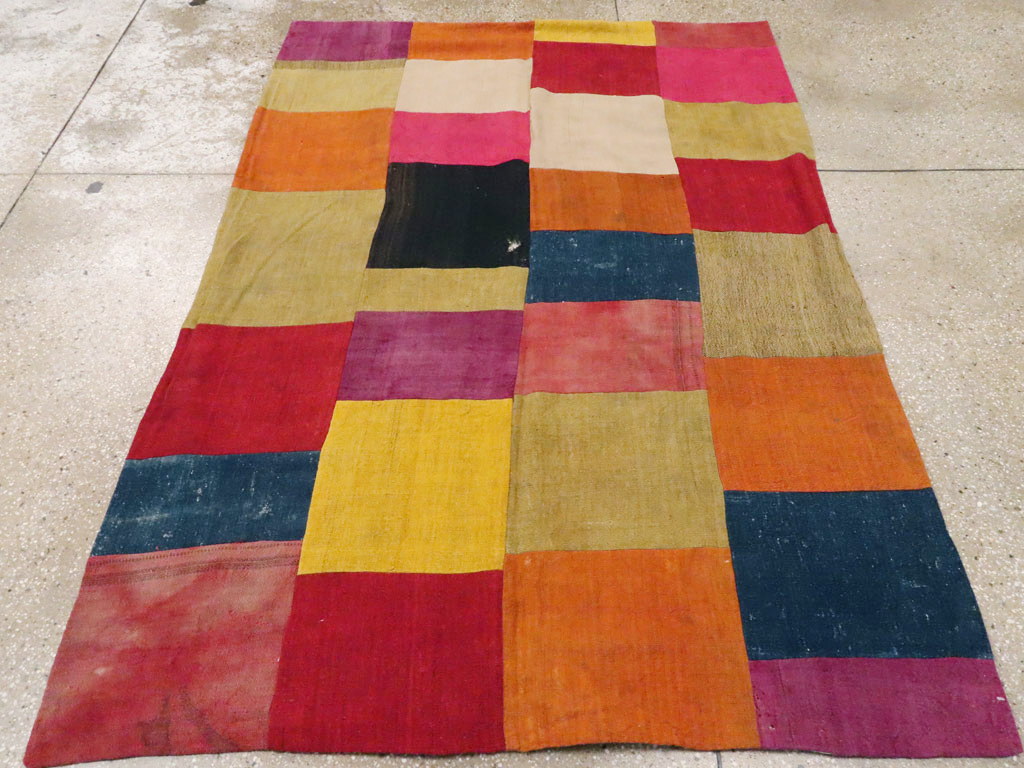 Vintage Turkish Anatolain Kilim Rug, No.12831 - Staging