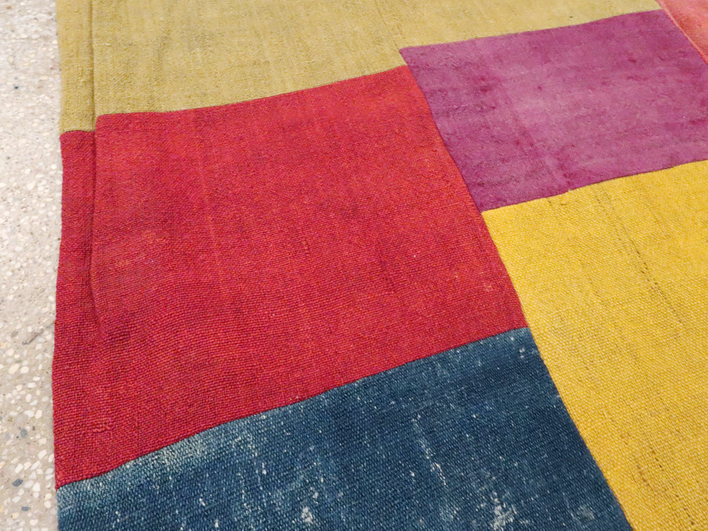 Vintage Turkish Anatolain Kilim Rug, No.12831 - Staging