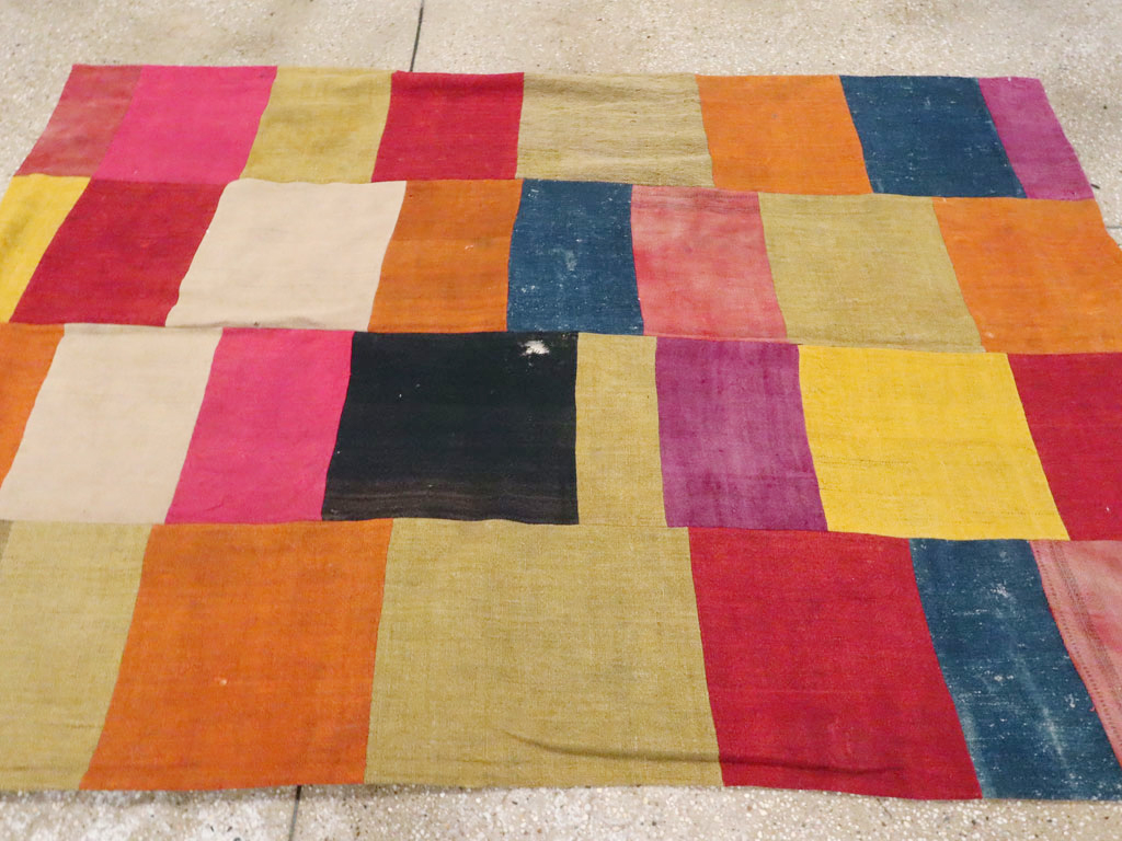 Vintage Turkish Anatolain Kilim Rug, No.12831 - Staging