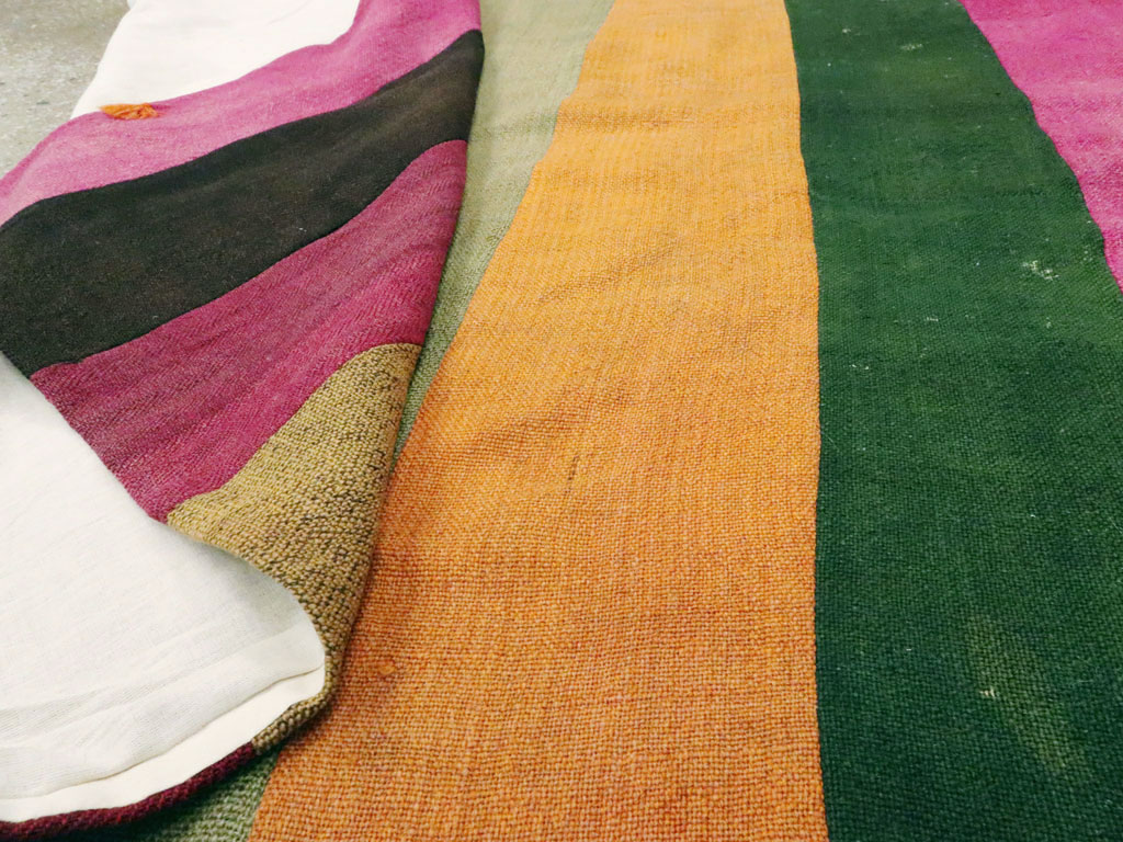 Vintage Turkish Anatolian Kilim Rug, No.12832 - Staging