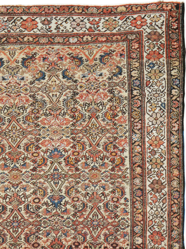 Antique Persian Fereghan Rug, No.12912 - Staging