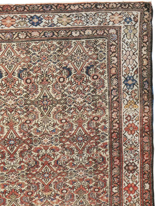 Antique Persian Fereghan Rug, No.12912 - Staging
