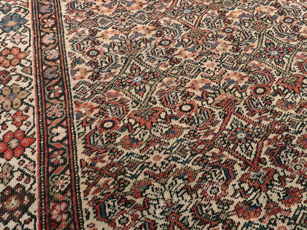 Antique Persian Fereghan Rug, No.12912 - Staging