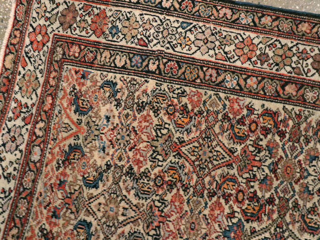 Antique Persian Fereghan Rug, No.12912 - Staging