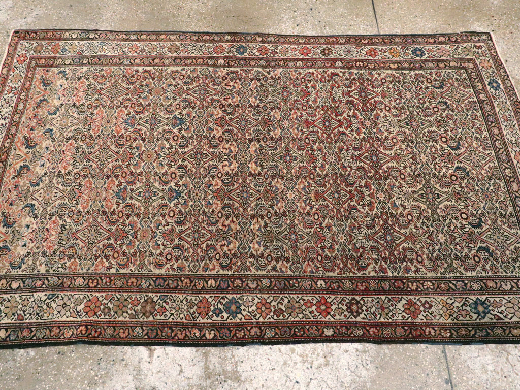 Antique Persian Fereghan Rug, No.12912 - Staging
