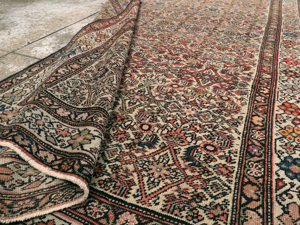 Antique Persian Fereghan Rug, No.12912 - Staging