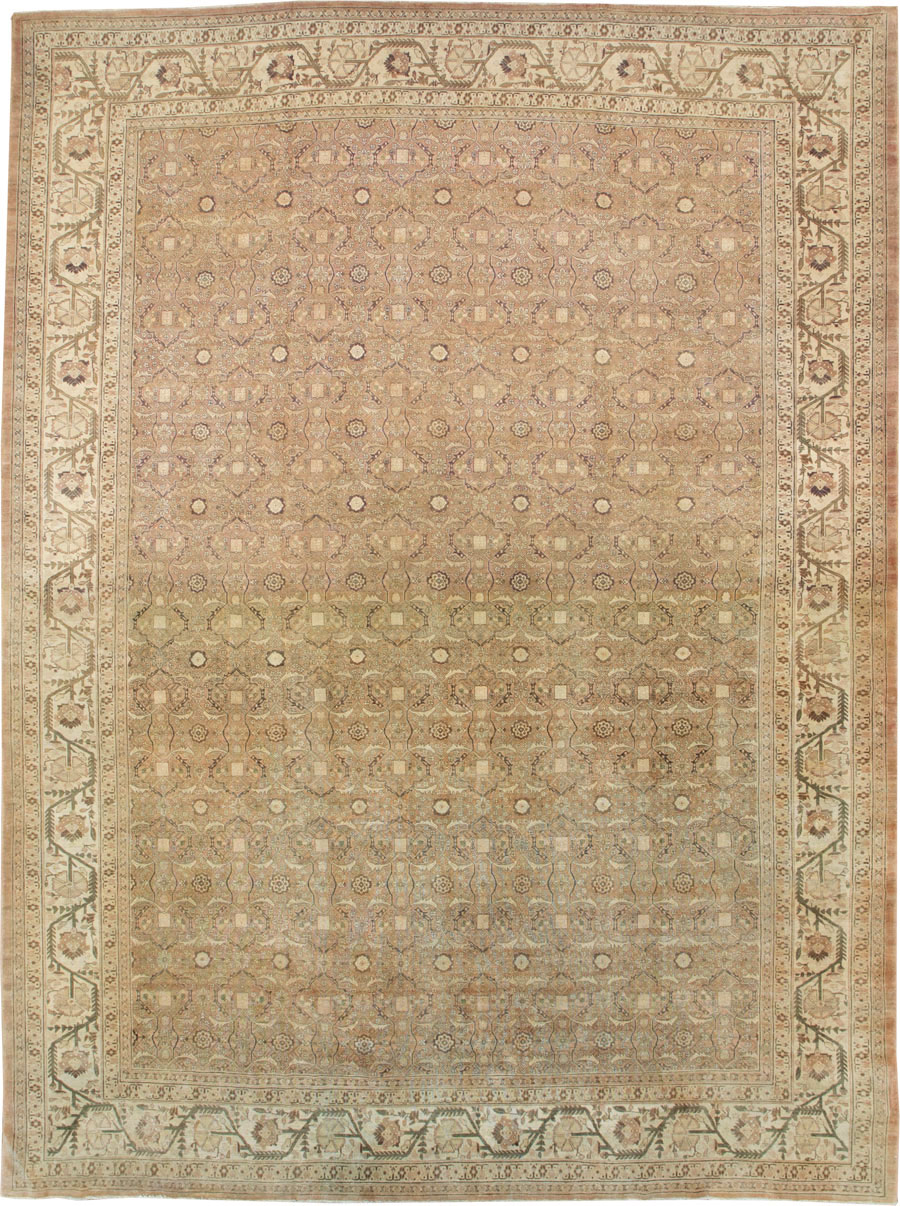 Antique Persian Tabriz Rug, No.12939 - Staging