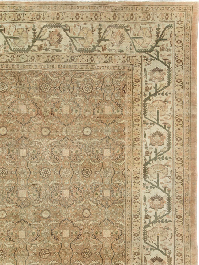 Antique Persian Tabriz Rug, No.12939 - Staging