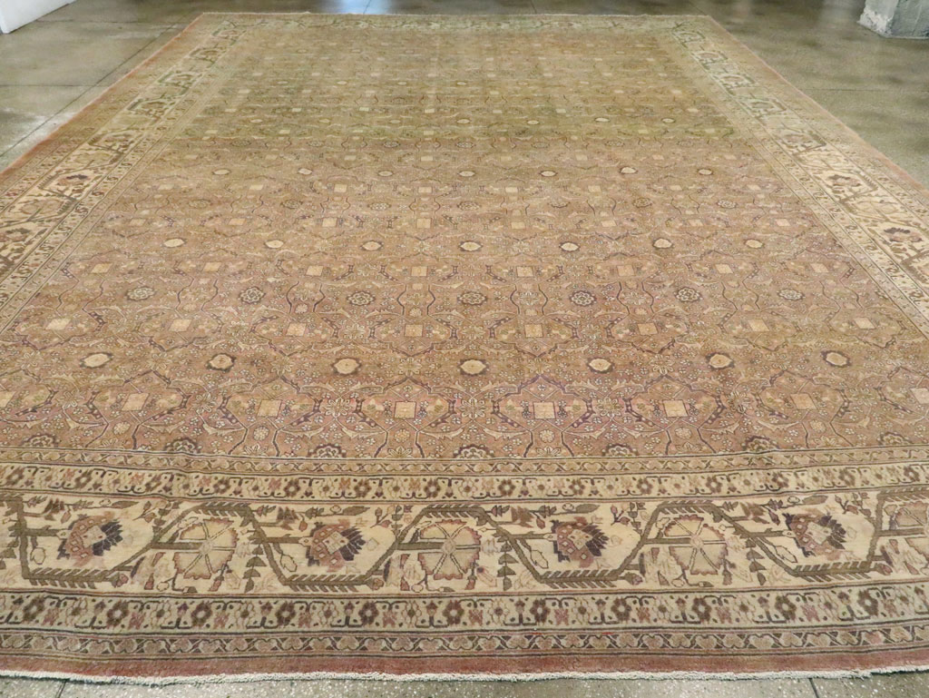 Antique Persian Tabriz Rug, No.12939 - Staging