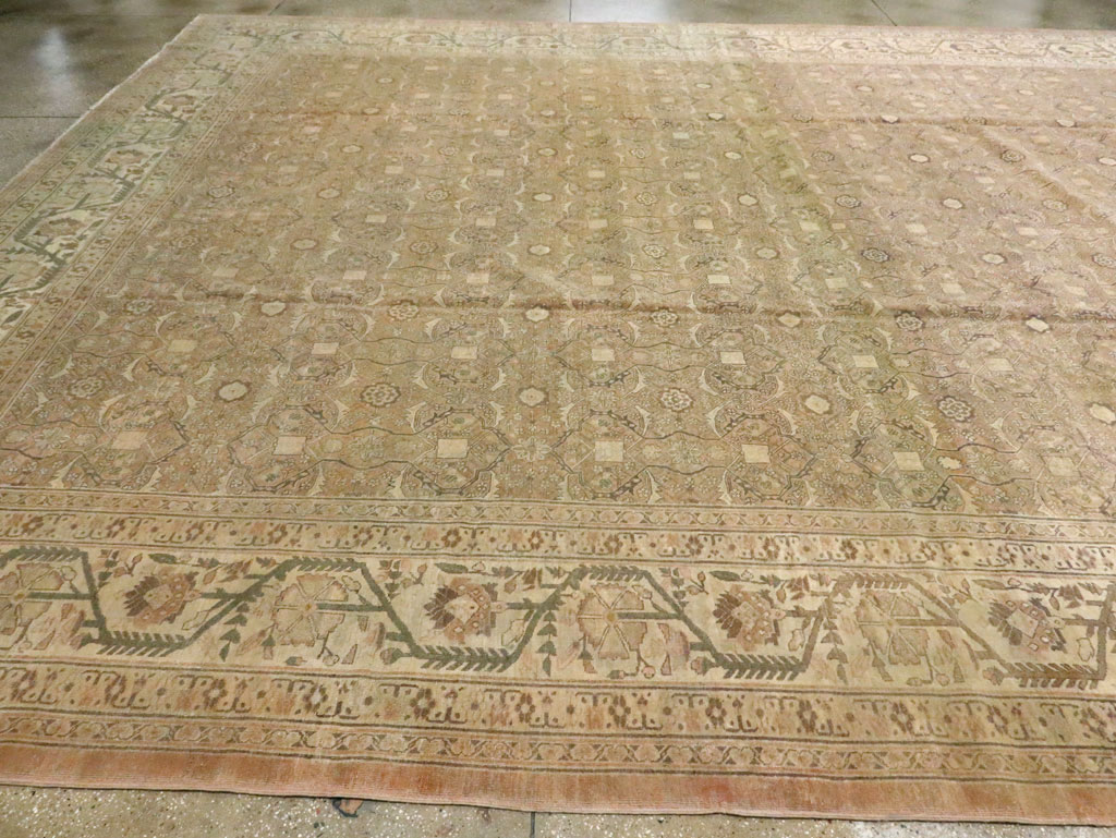 Antique Persian Tabriz Rug, No.12939 - Staging