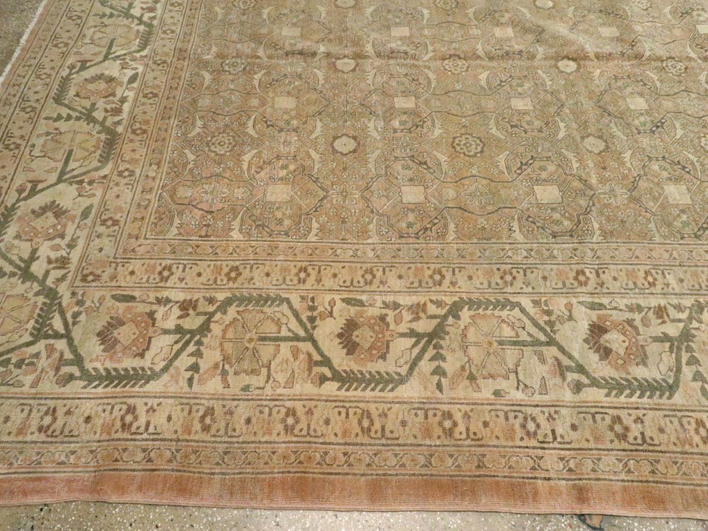Antique Persian Tabriz Rug, No.12939 - Staging
