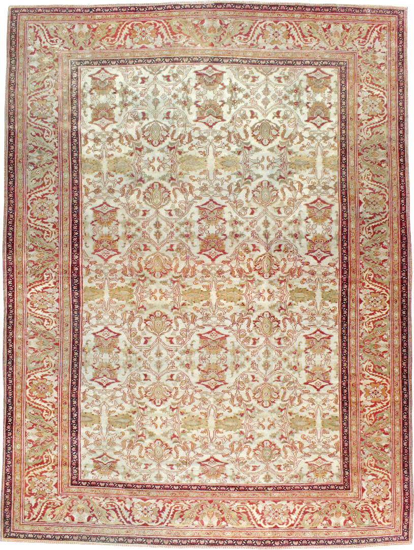 Antique Persian Sultanabad Carpet, No.12940 - Staging