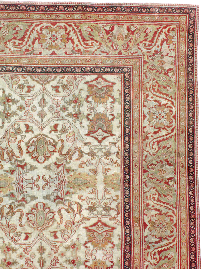 Antique Persian Sultanabad Carpet, No.12940 - Staging